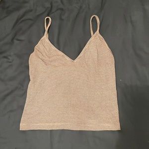 Brandy Melville Blue and White stripped top